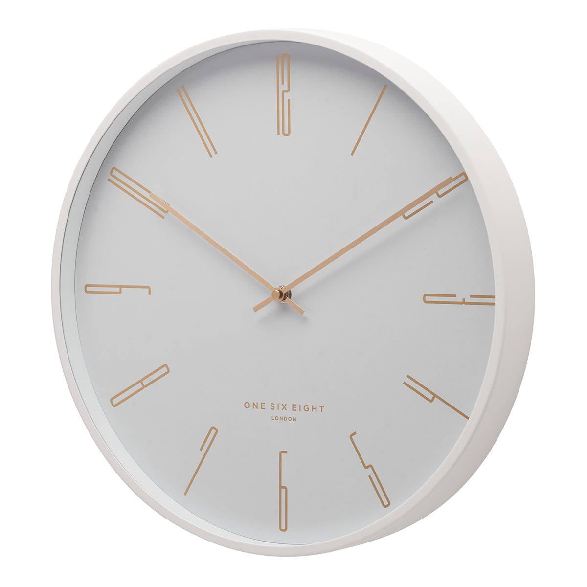 MAYA 30cm White Silent Wall Clock (One Six Eight London)