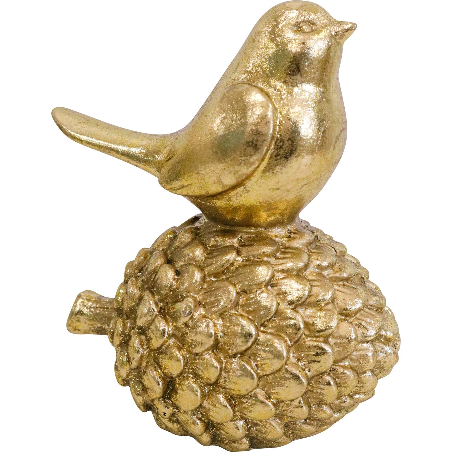 Bird On Gold Pine Cone