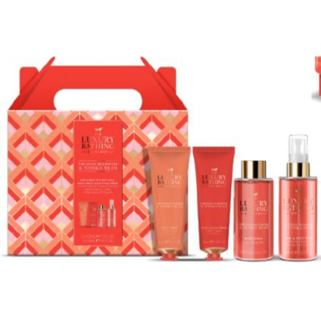 THE LUXURY BATHING COMPANY ORANGE BLOSSOM TONKA BEAM TOP TO TOE ESSENTIALS
