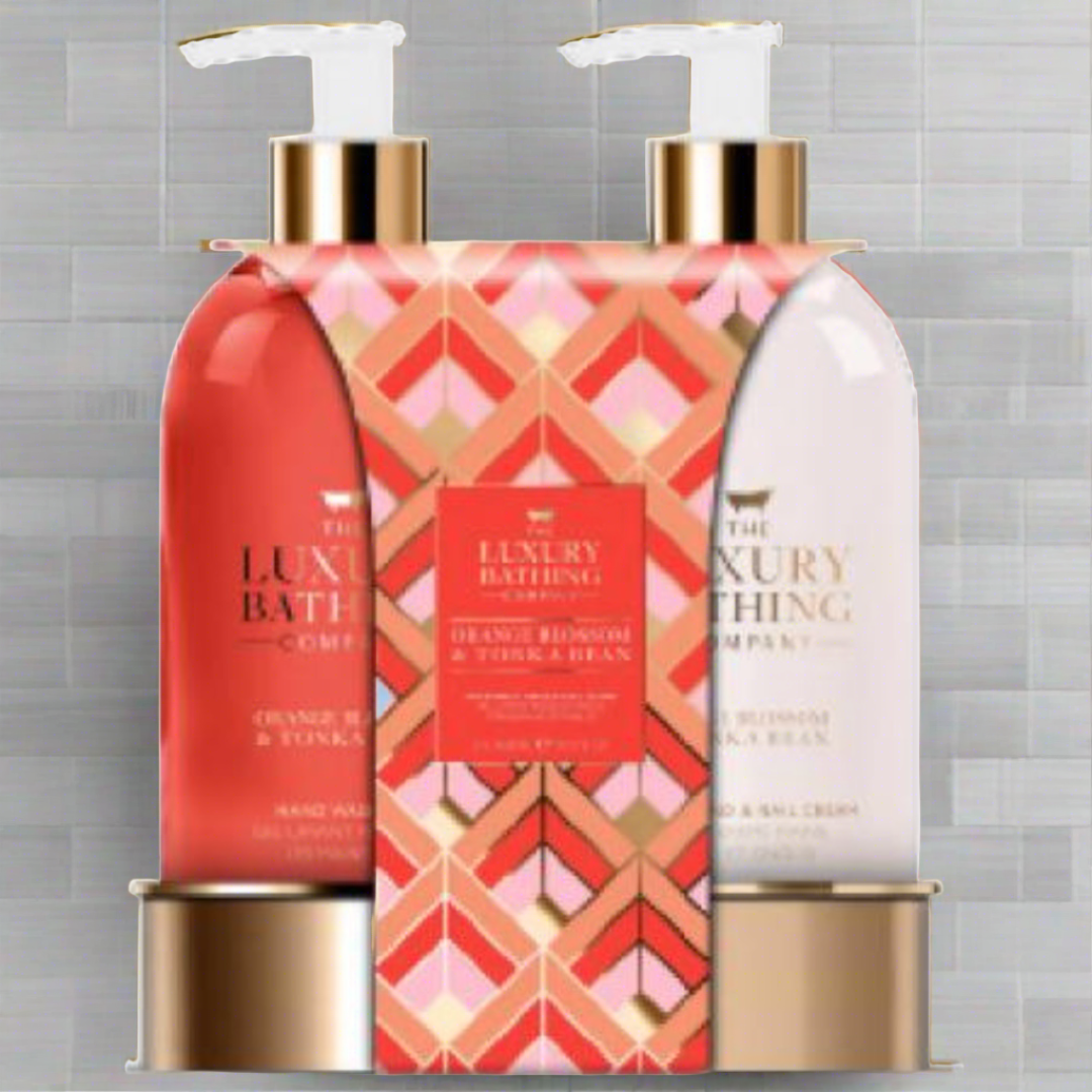 THE LUXURY BATHING COMPANY ORANGE BLOSSOM TONKA BEAM DELIGHTFUL DUO