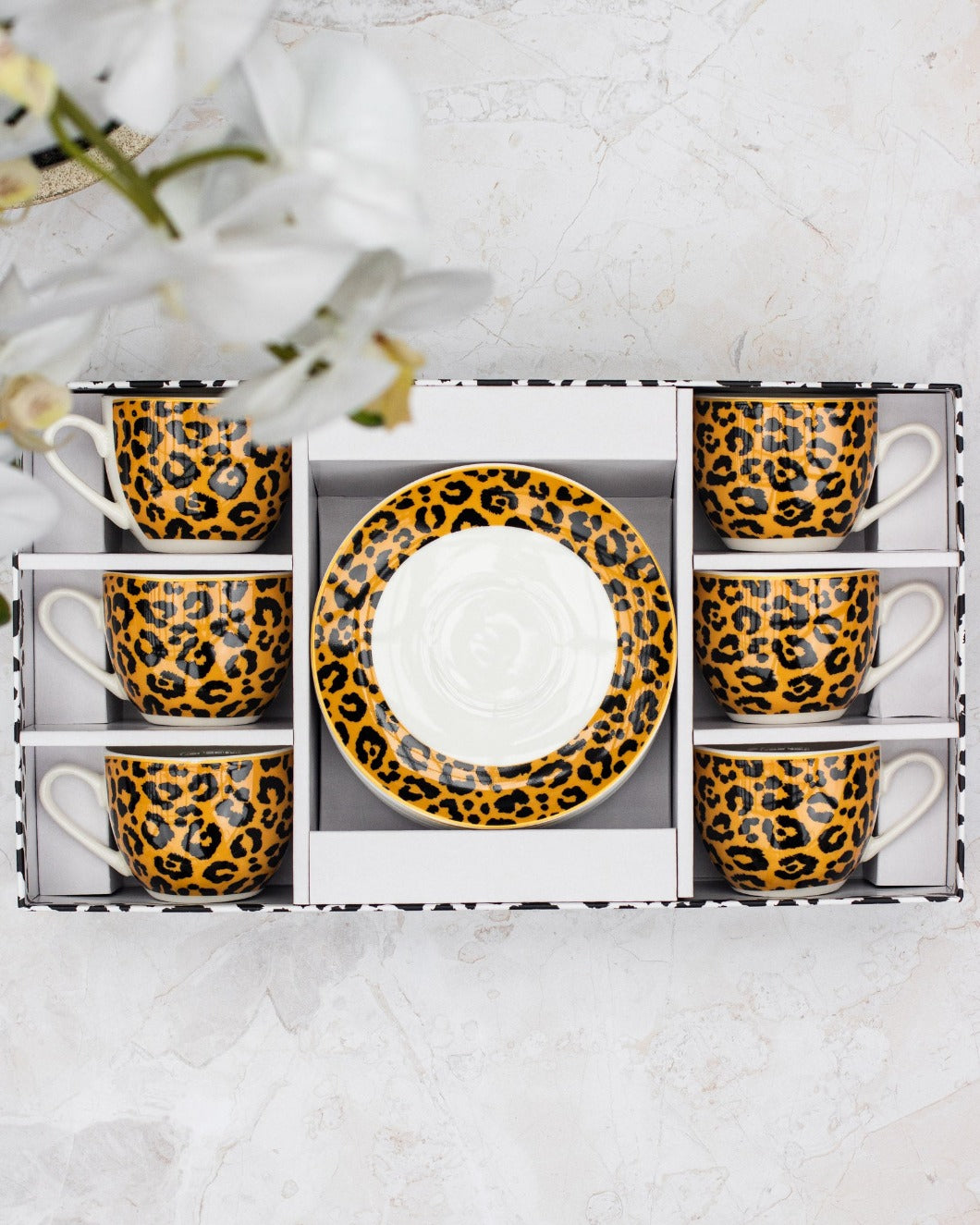 12pcs Espresso cup and saucer set with gift box (3 Colours Available)