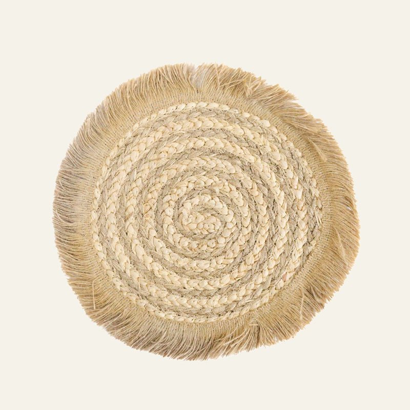 Natural Woven Fridge Placemat - 30cm
