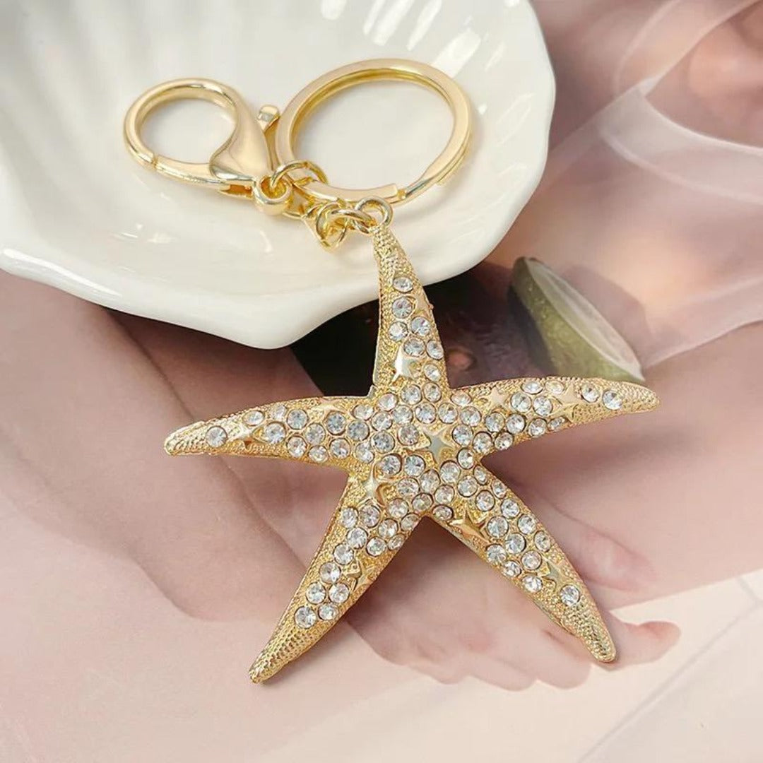 Starfish Bling Key Ring
