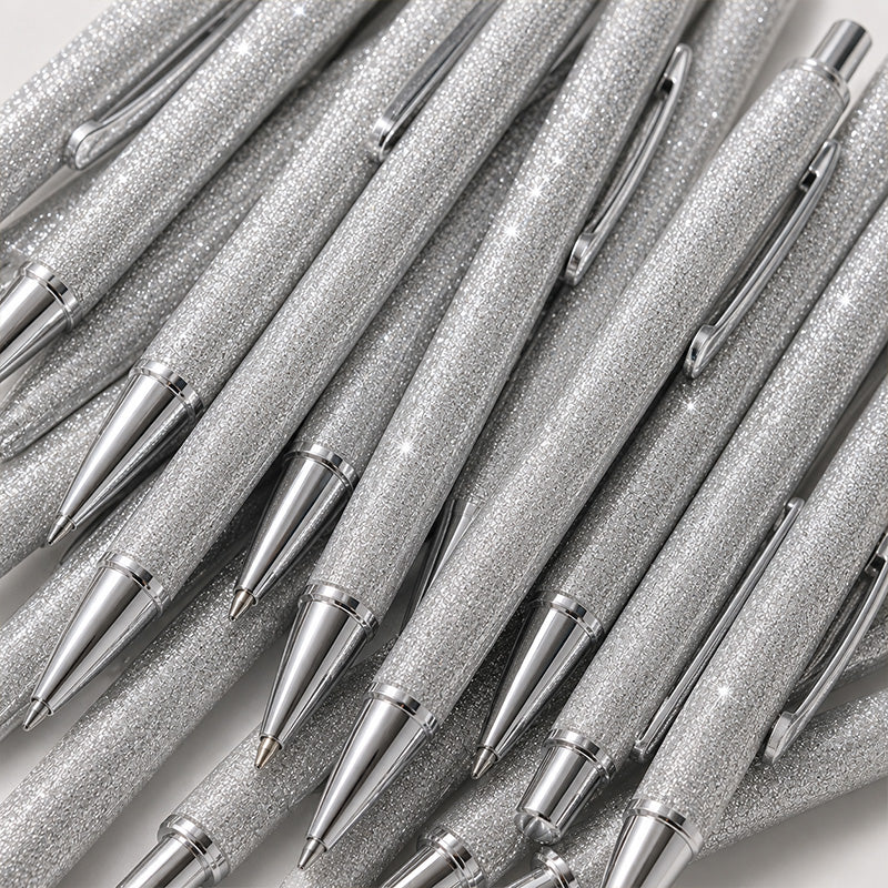 Silver Glitter Ballpoint Pen