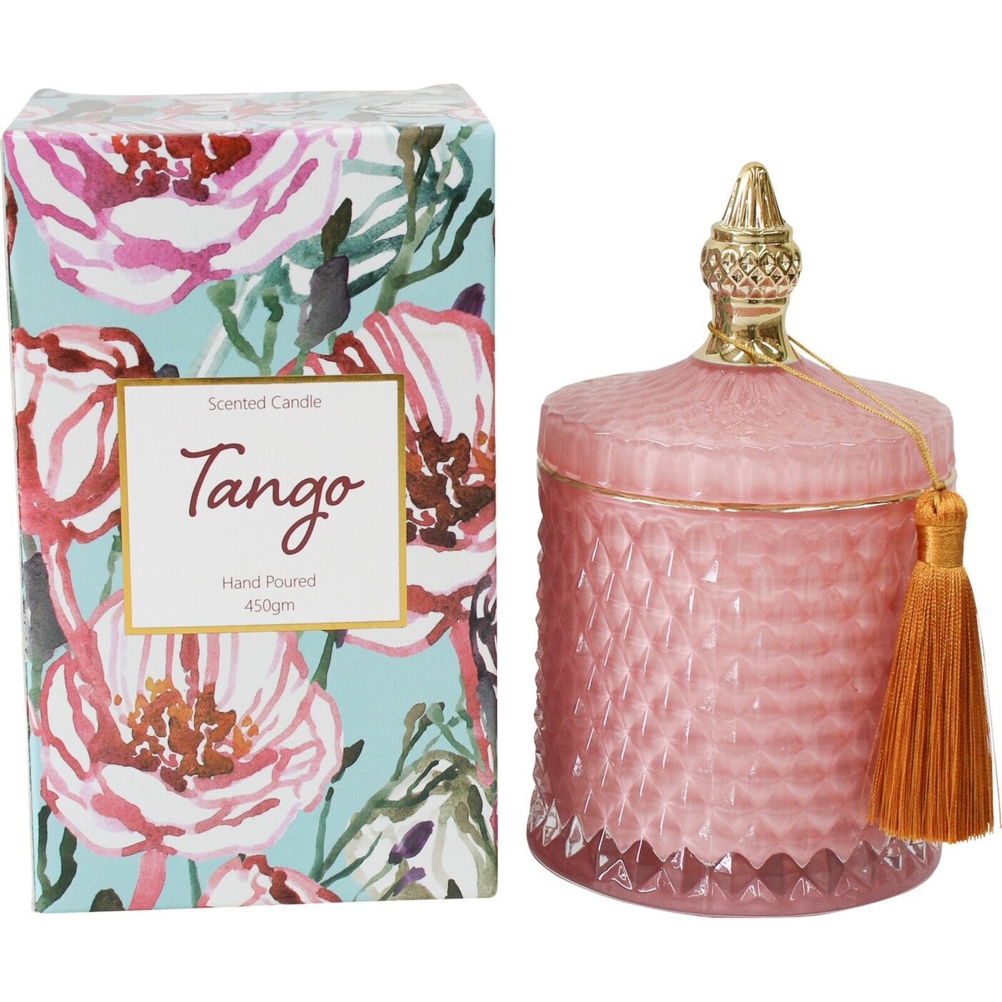Tango Glass Candle XLarge   ( Ferrari Red Coloured Glass Jar )