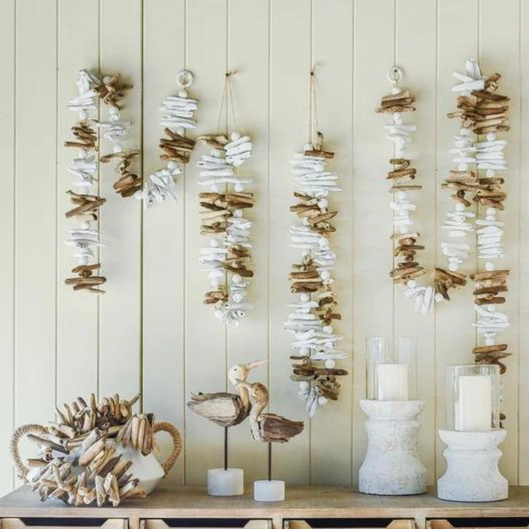 Driftwood Garland Natural/White - 1.2 Metre