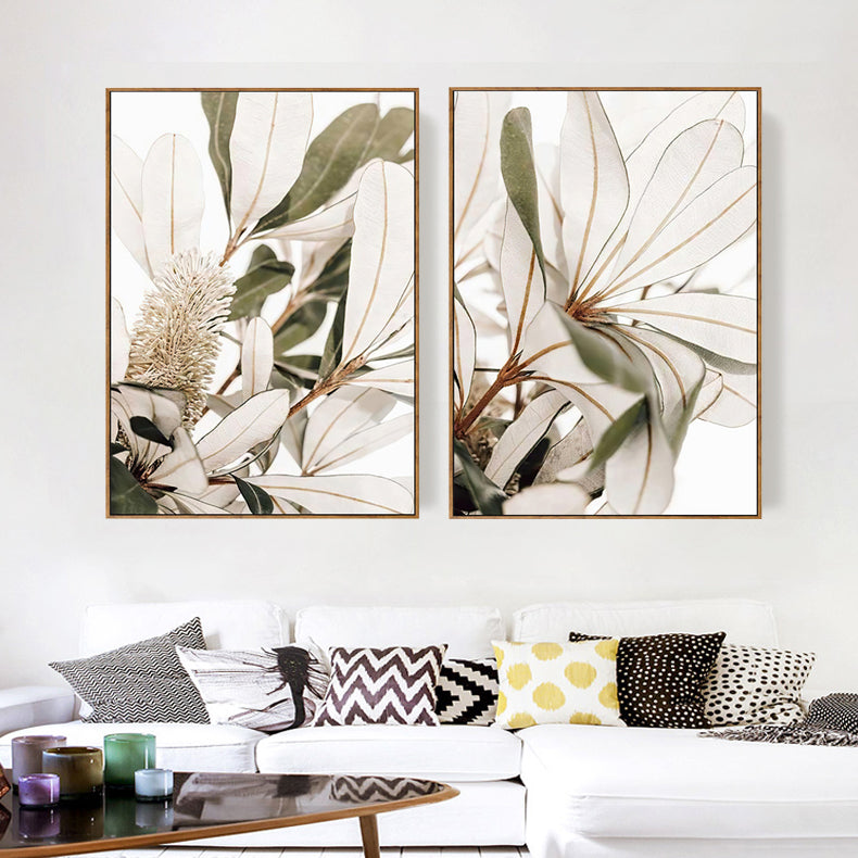Coastal Bottle Brush Wall Art