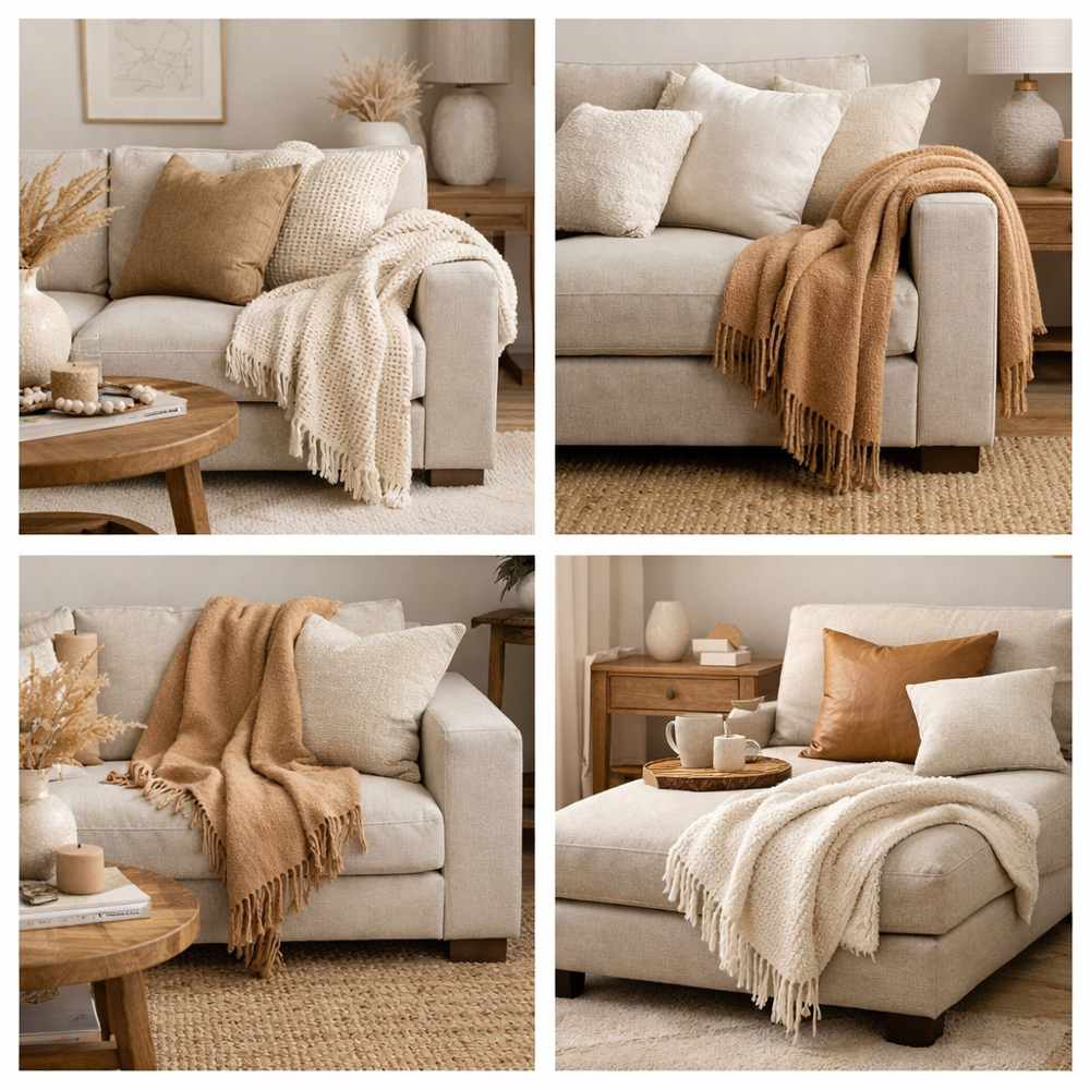 7 Stylish Ways to Style a Throw Blanket