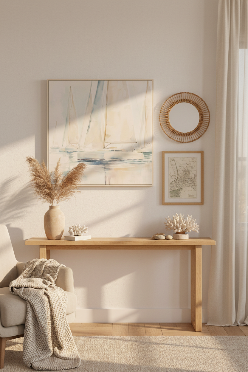 Under Open Sails Framed Artwork 70x70cm