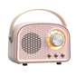Vintage-Style Pastel Bluetooth Speaker – Cream, Pink & Mint