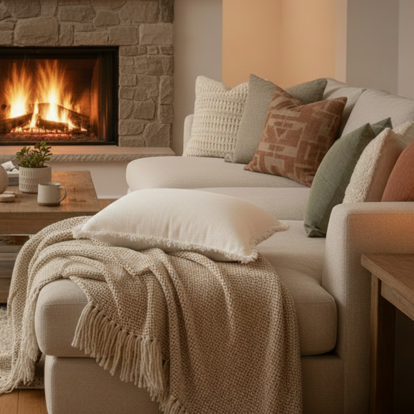 Pure-Linen-Frayed-white CUSHION