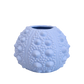 pale blue vase with sea urchin texture