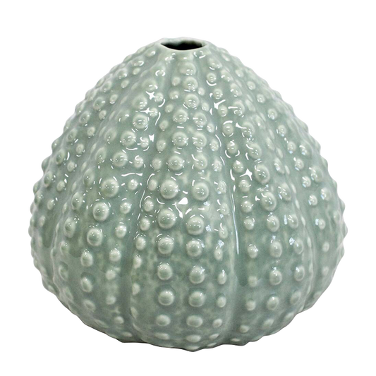 Decorative vase with an urchin textured surface 