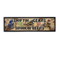 Decorative sign with motocross graphics and text 'Shiftin' Gears Drinkin' Beers' on a white background.