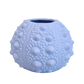 pale blue vase with sea urchin texture
