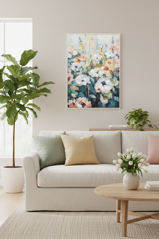 Wildflower Meadows Framed Artwork 70x100cm