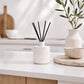Deco White Reed Diffuser with Custom Lid Finish