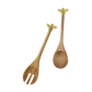 Golden Bee Salad Servers