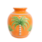 Tropical Palm Ceramic Vase