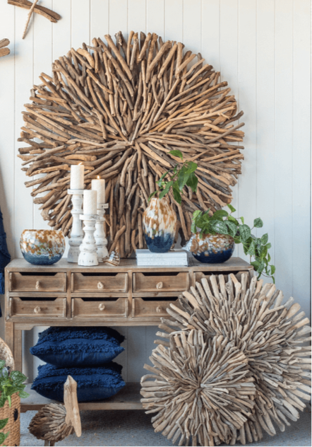 Driftwood Round Wall Art (Super Large) - 120cm dia x 12cm deep