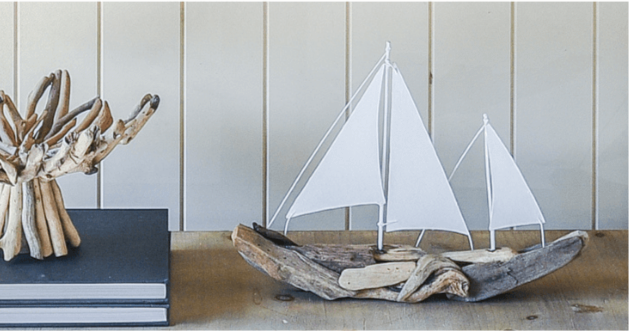 Driftwood Sail Boat