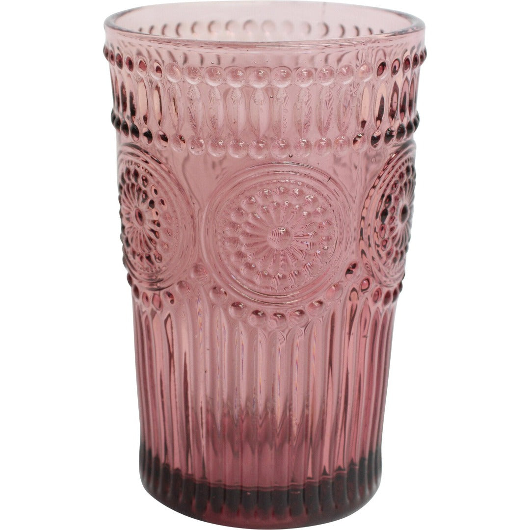 Tumbler Tall Pink Glassware