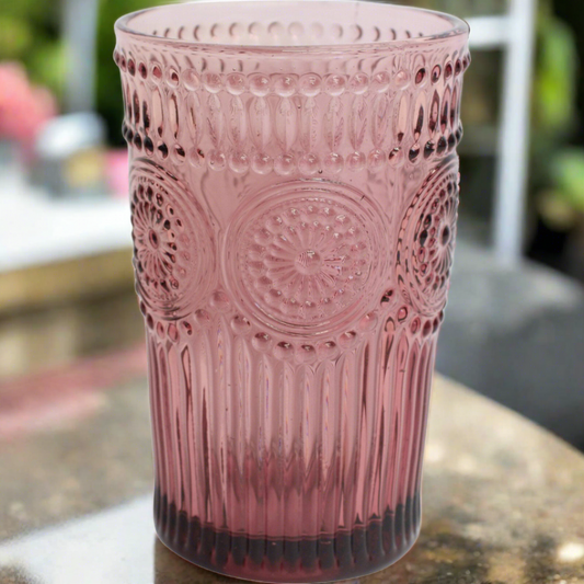 Tumbler Tall Pink Glassware