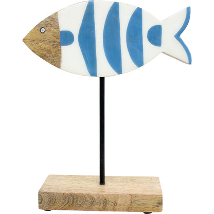 Coastal Fish Sculpture on Stand - Choice of 3 designs