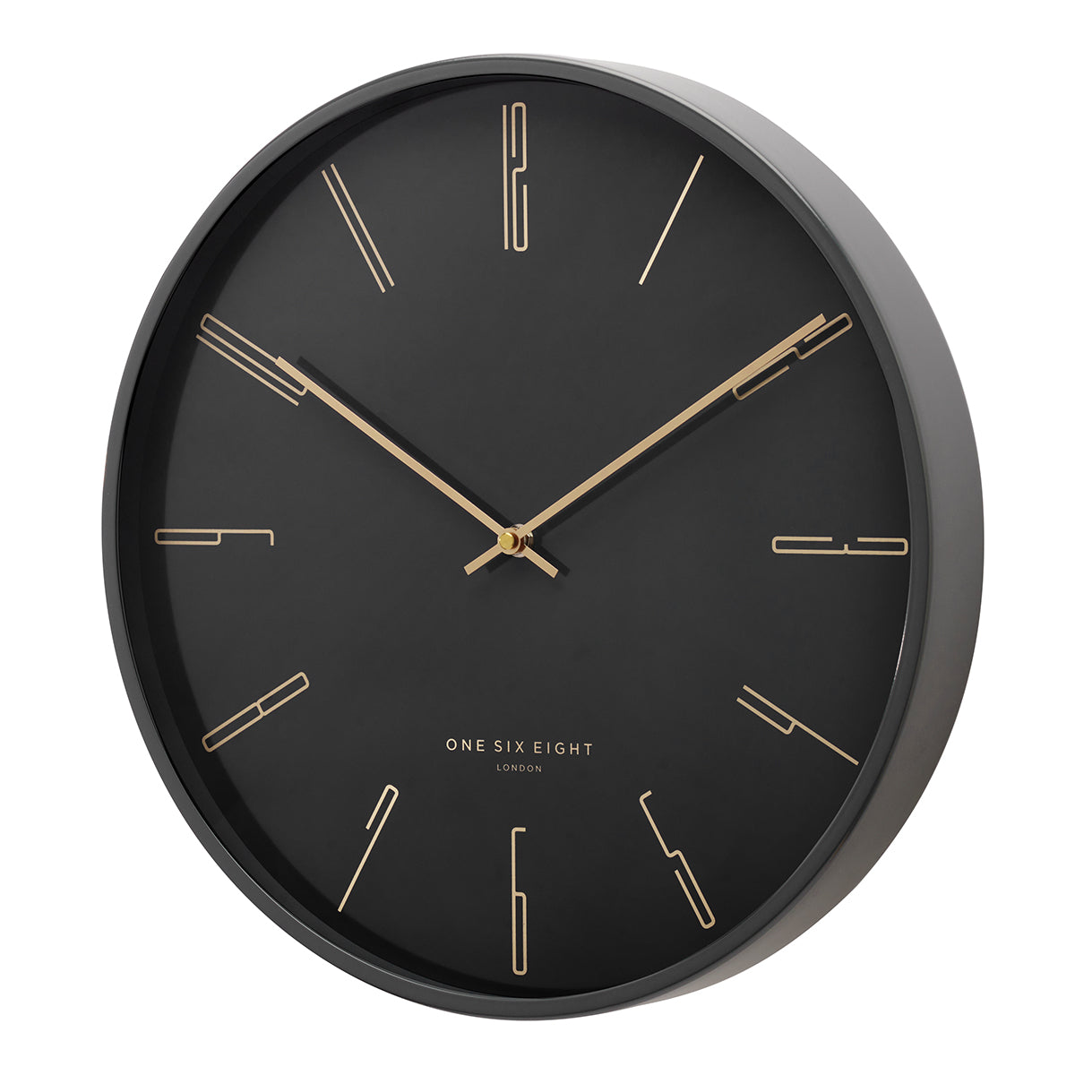 MAYA 30cm Charcoal Grey Silent Wall Clock