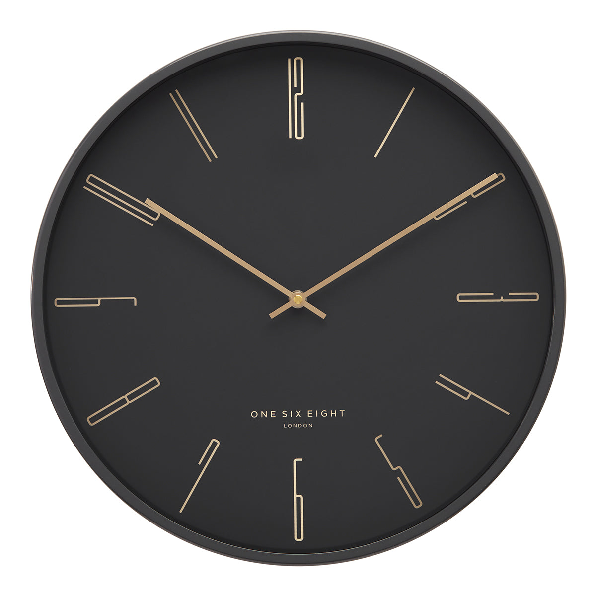 MAYA 30cm Charcoal Grey Silent Wall Clock