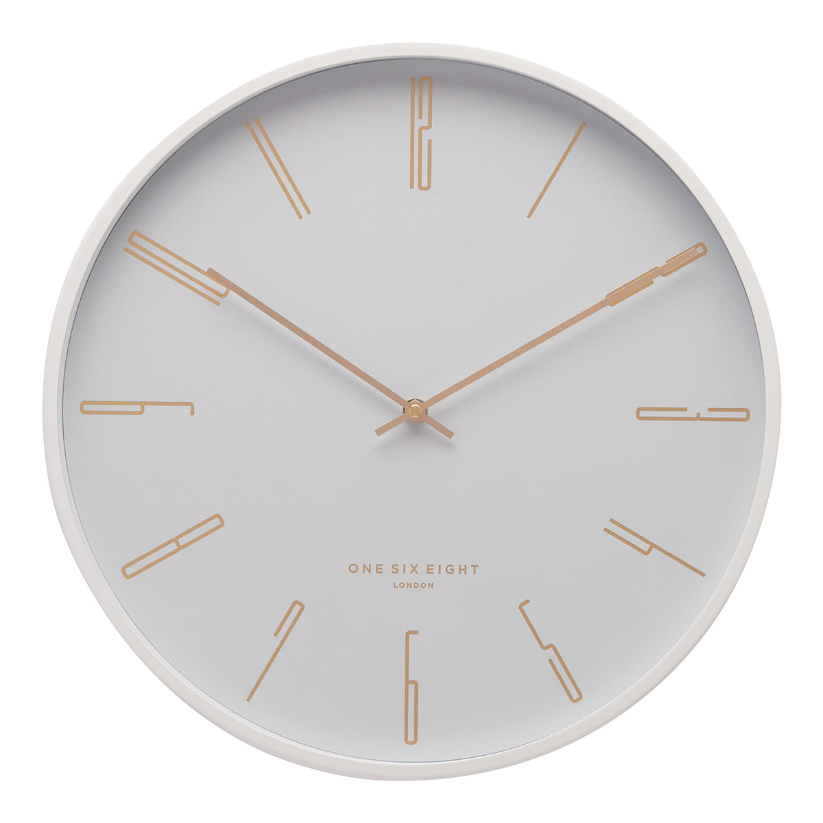 MAYA 30cm White Silent Wall Clock (One Six Eight London)