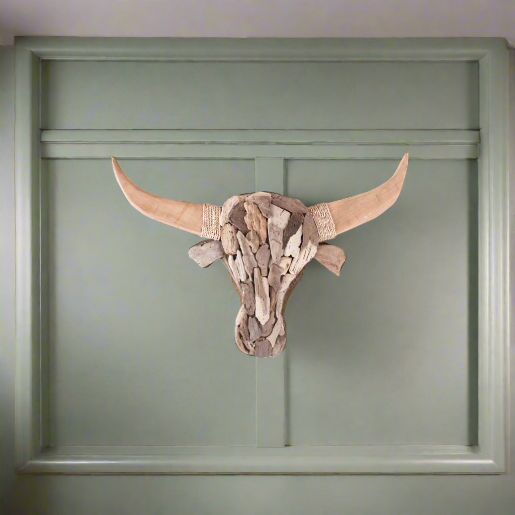 Driftwood Bulls Head Wall Art