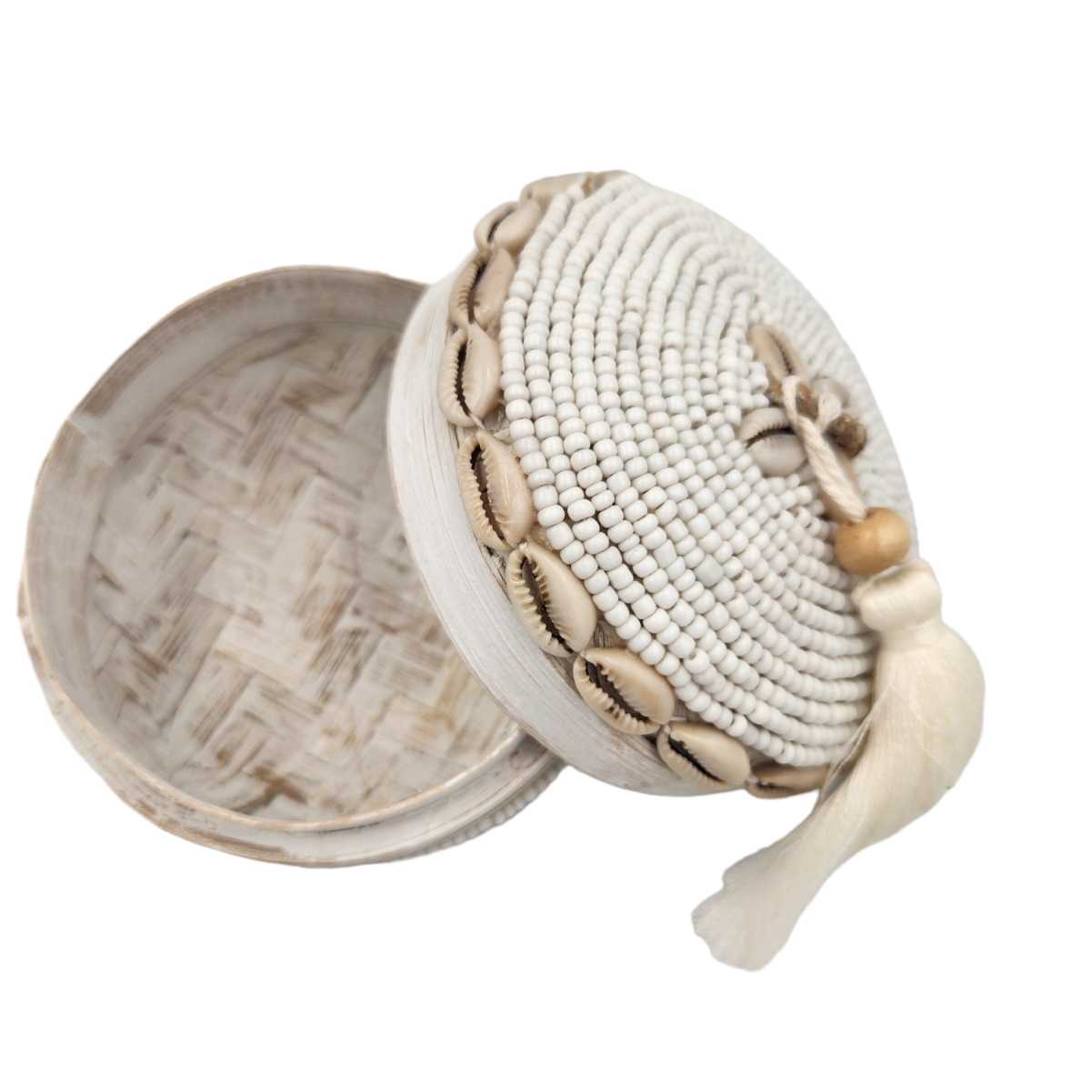 Shell & Beaded Luxurious  Decorative Boxes: Style B