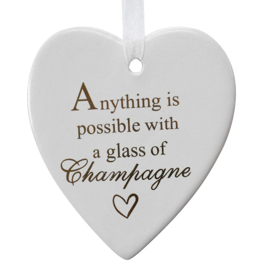 Hanging Heart Champagne Possible