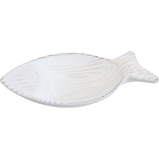 Fish Bowl Lrg Rustic White