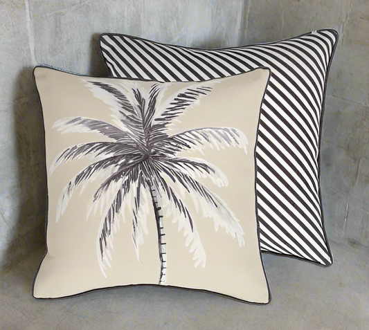 MAREEBA ALFRESCO CUSHION 45X45CM NAT/BLACK