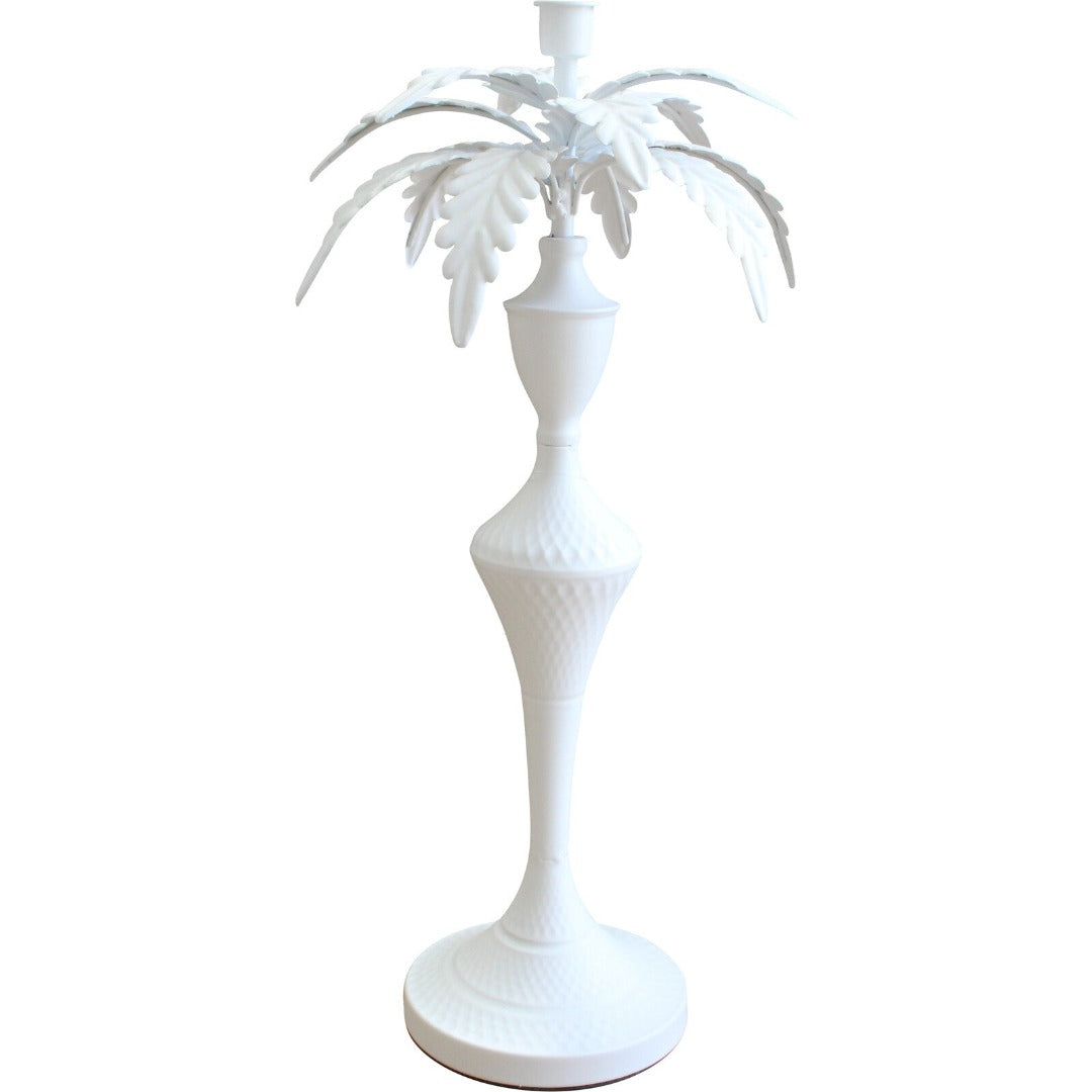 Palm Candle Holder XLarge (White)