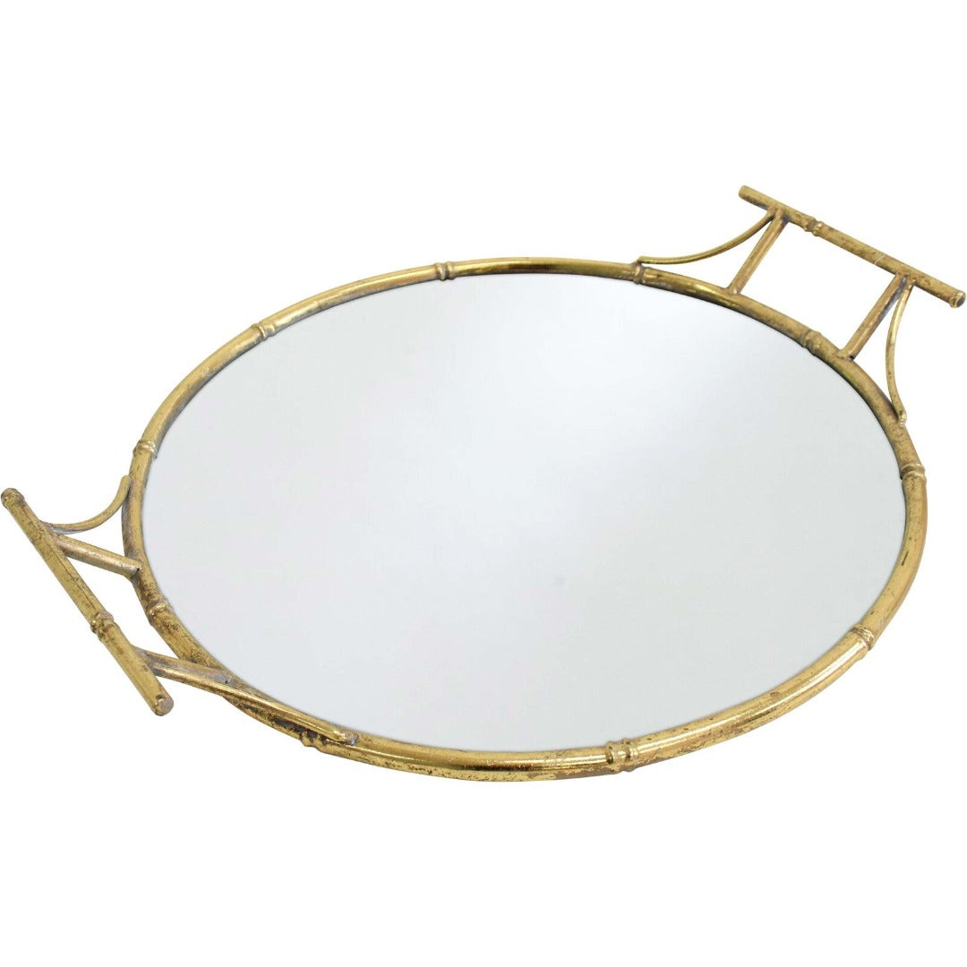Mirror Tray Bamboo (Round)