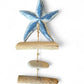 Driftwood and Stone Garland with Blue Starfish