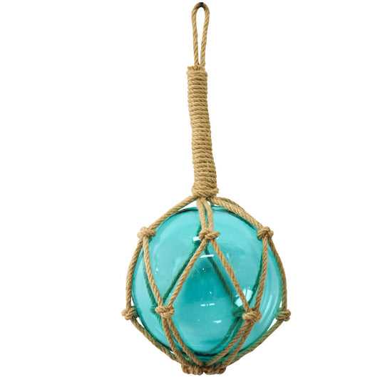 Large Decorative Glass Float with Rope