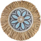Raffia Juju Mandala Wall Hanging with Seashells