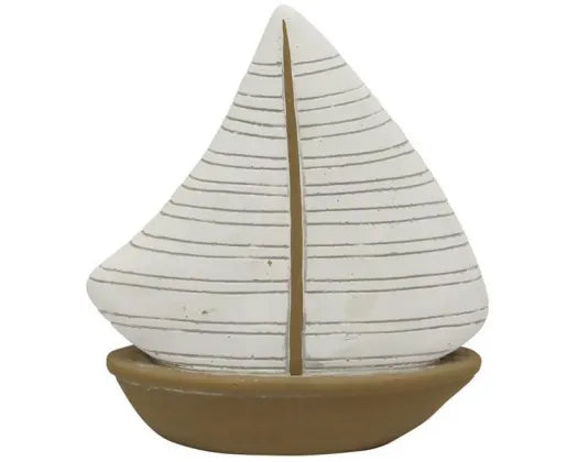 SAIL BOAT DECO - WHITE & NATURAL