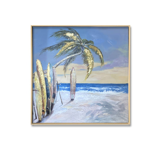 Palm Tree Surfboards - Brushed Artwork