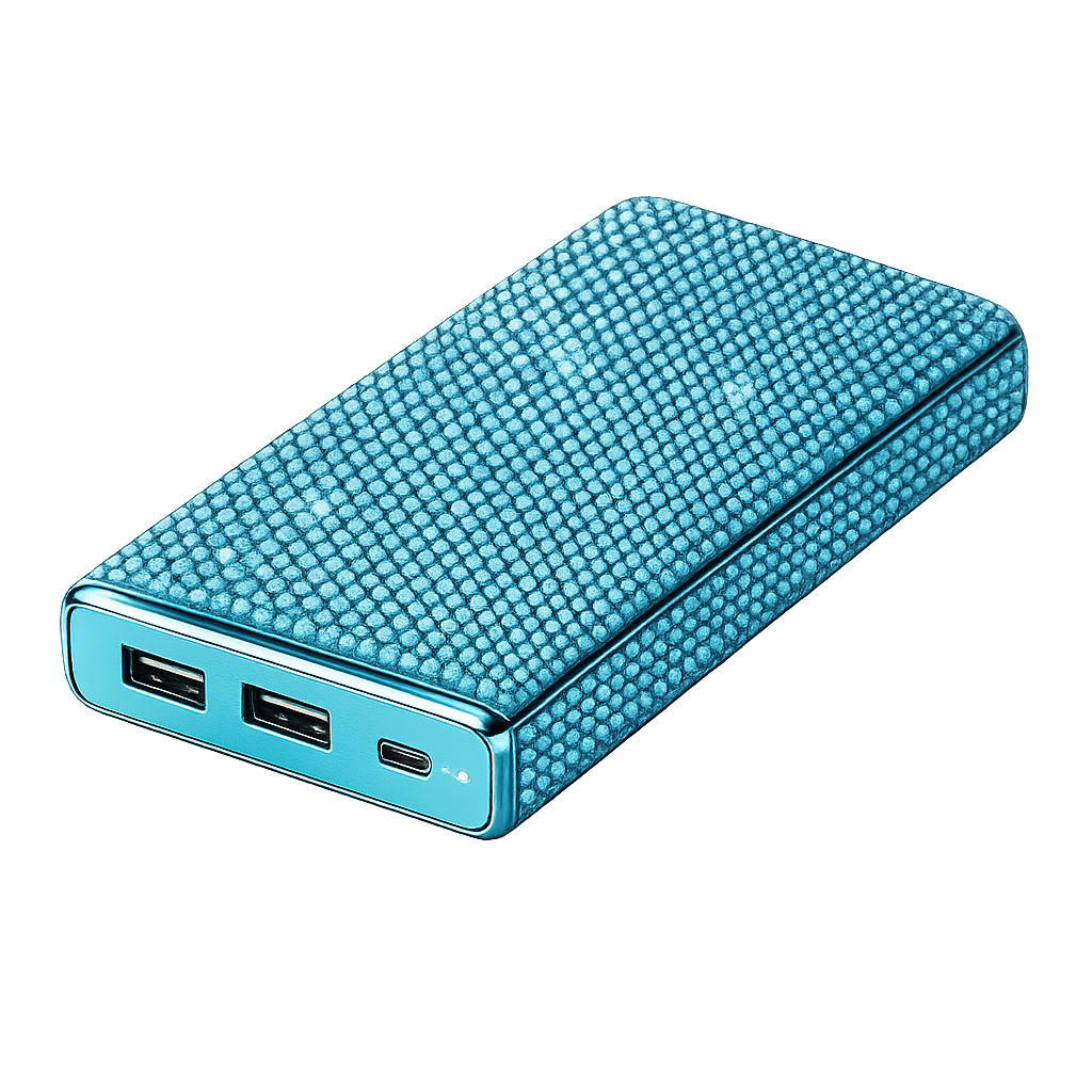 Luxe Crystal Portable Charger, 10,000 mAh - crystal, rose gold, pink, purple, aqua