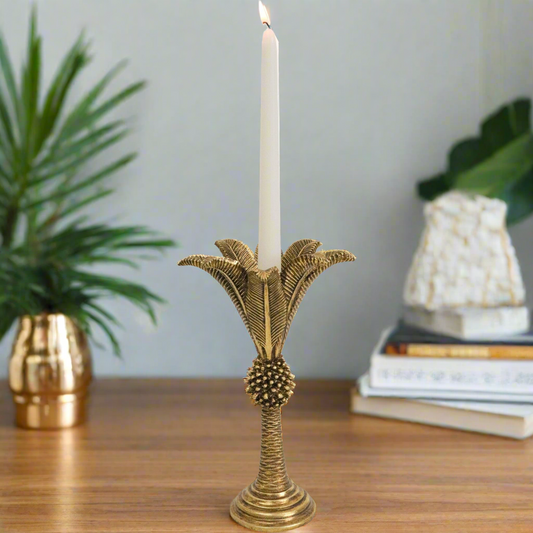 Queen Palm Candle Holders