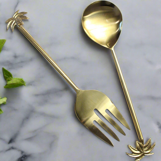 Palm Salad Server Classic Set/2