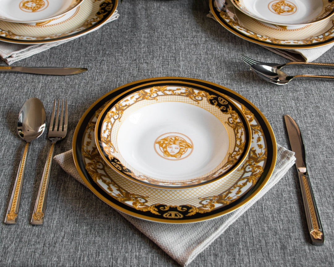 Medusa Luxe Gold 20pc Dinner Set