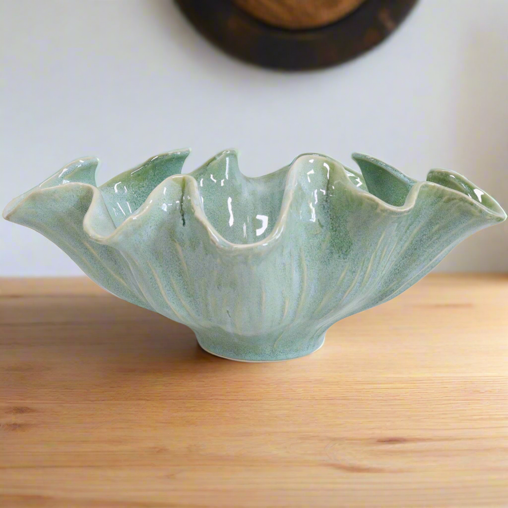 Wave Bowl French Green