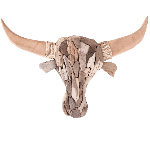 Driftwood Bulls Head Wall Art