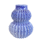 Blue textured vase 